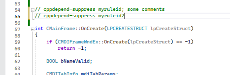 Add a comment to exlude False Positives