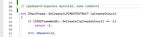 Add a comment to exlude False Positives