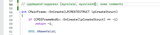 Add a comment to exlude False Positives