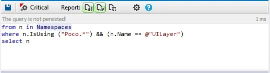 be warned when a linq query returns a result