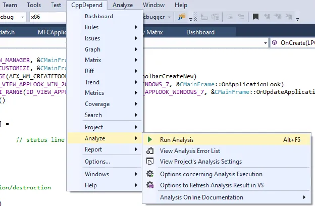 Improved Visual Studio Projects Analysis