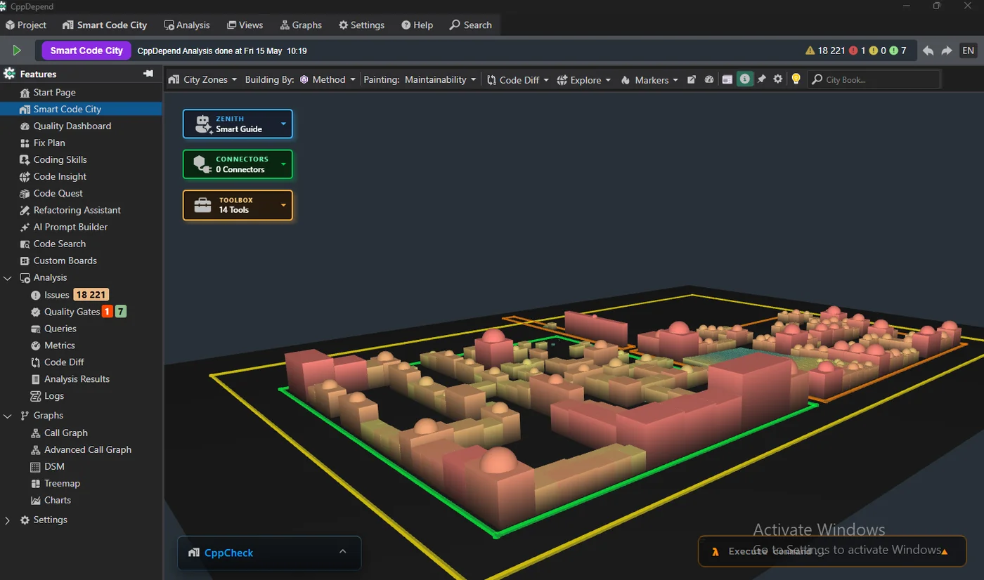 Smart Code City: Your Codebase as a 3D City