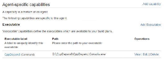 agent specific capabilities