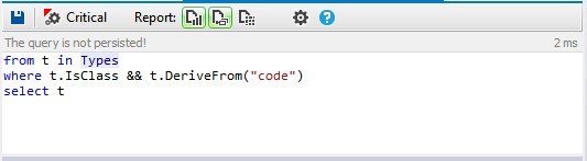 browse for classes with linq