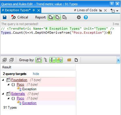 Customize trend metric