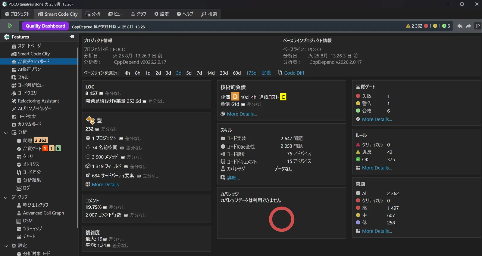 Japanese UI — CppDepend