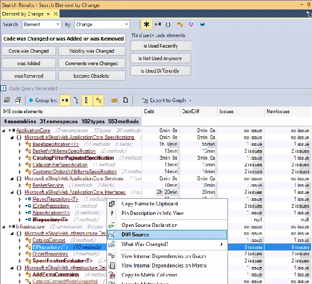 Code-Diffs sind jetzt einfacher zu durchsuchen