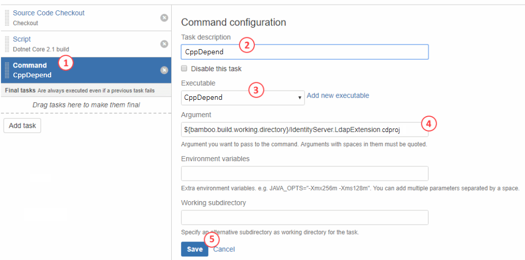 configure command